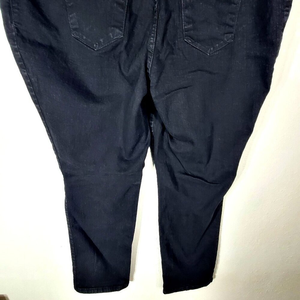 Lee Womens 22W Plus Size Straight Leg Black Relaxed Fit Jeans Instantly Slims - Picture 9 of 11